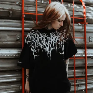 Reign Of Blood 1.0 - Heavy Oversized T-Shirt 250GSM - Image 2