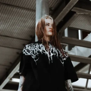 Reign Of Blood 1.0 - Heavy Oversized T-Shirt 250GSM - Image 4